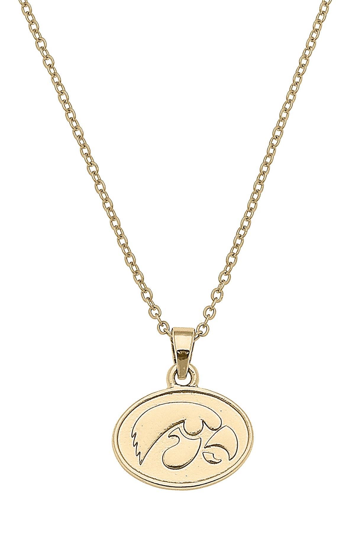 Iowa Hawkeyes 24K Gold Plated Pendant Necklace