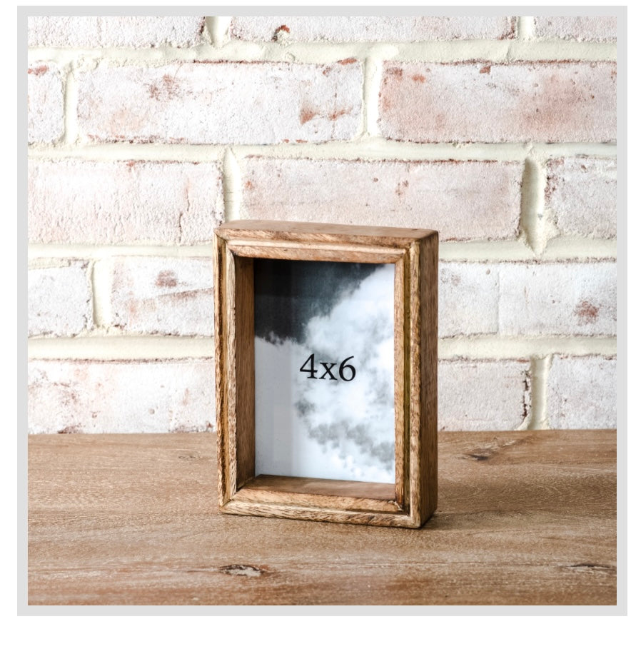 4 X 6 NAT. WOOD PHOTO FRAME