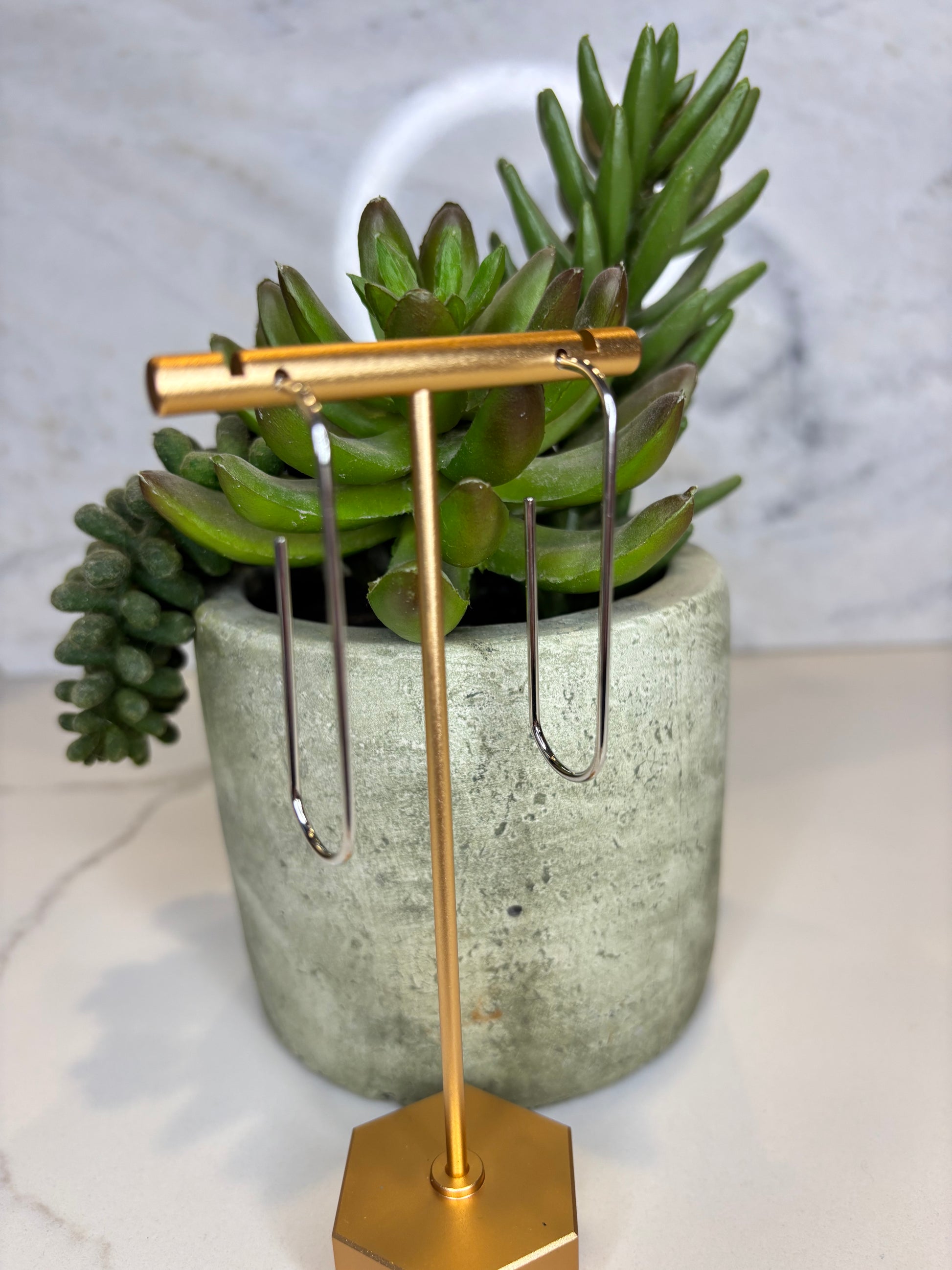 Silver Paper Clip Earrings