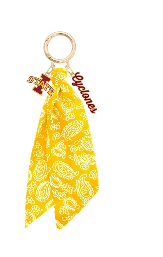 Iowa State Cyclones Logo Bandana Bag Charm