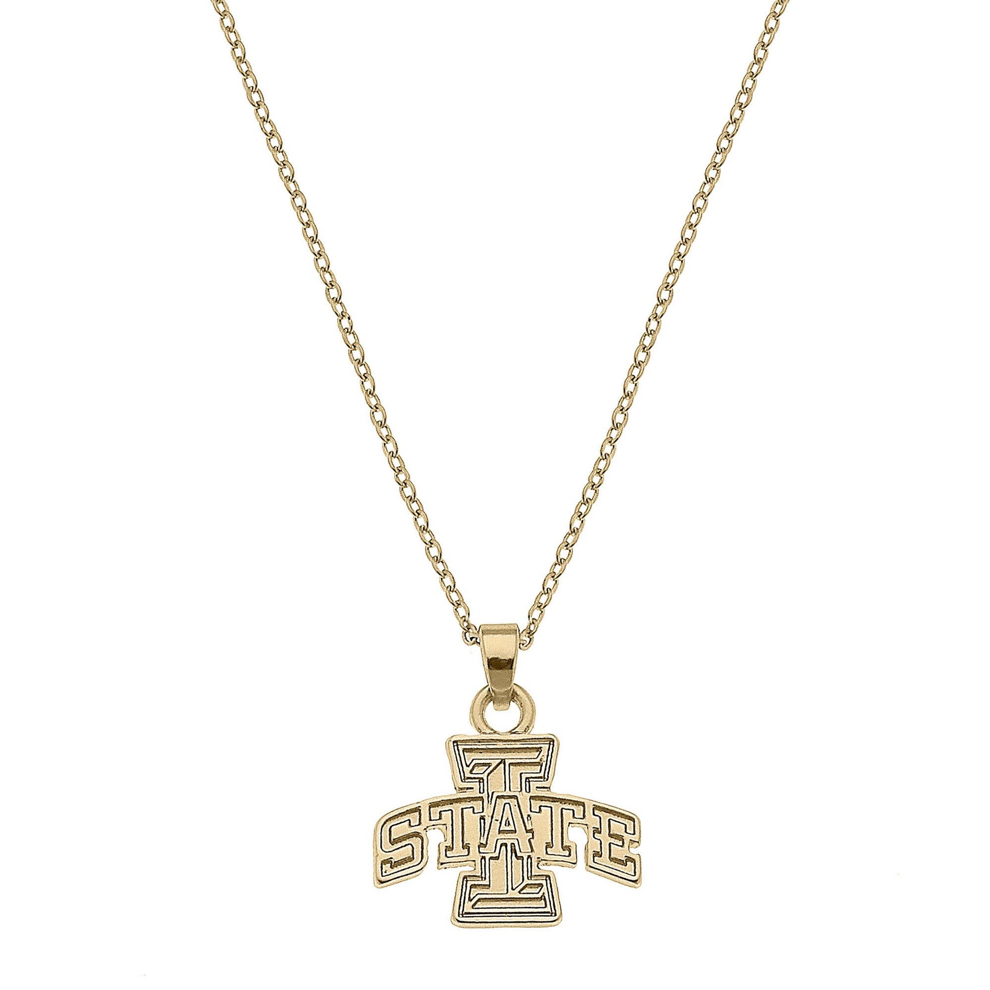 Iowa State Cyclones 24K Gold Plated Pendant Necklace