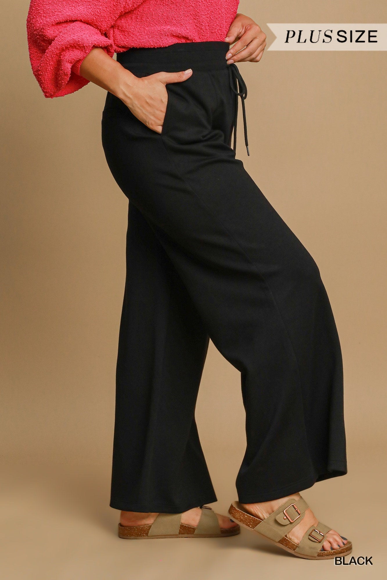 Curvy Luxeknit High Waist Pull On Pants