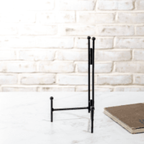 10.25" BLACK STRAIGHT BACK EASEL