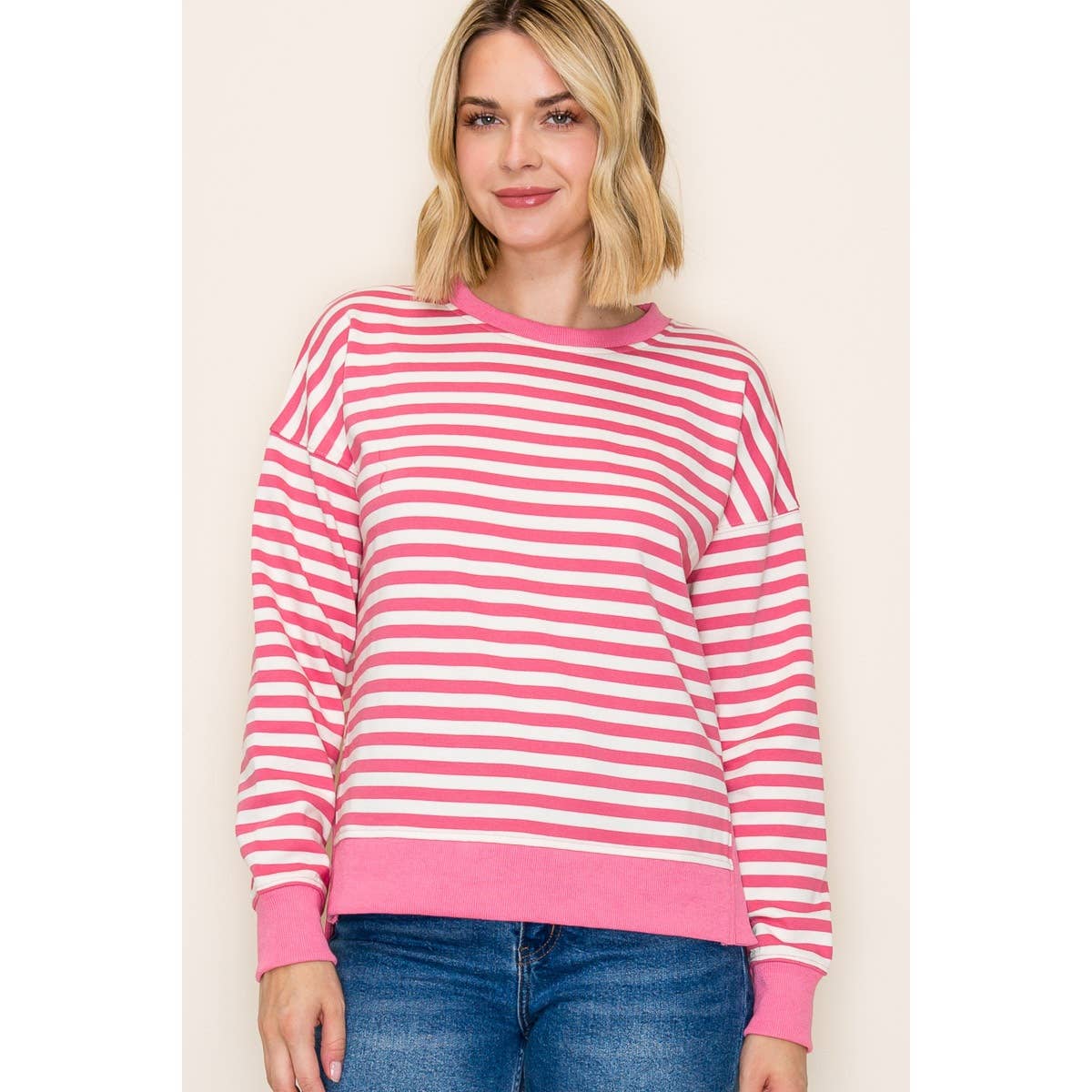 STRIPED SWEATSHIRT