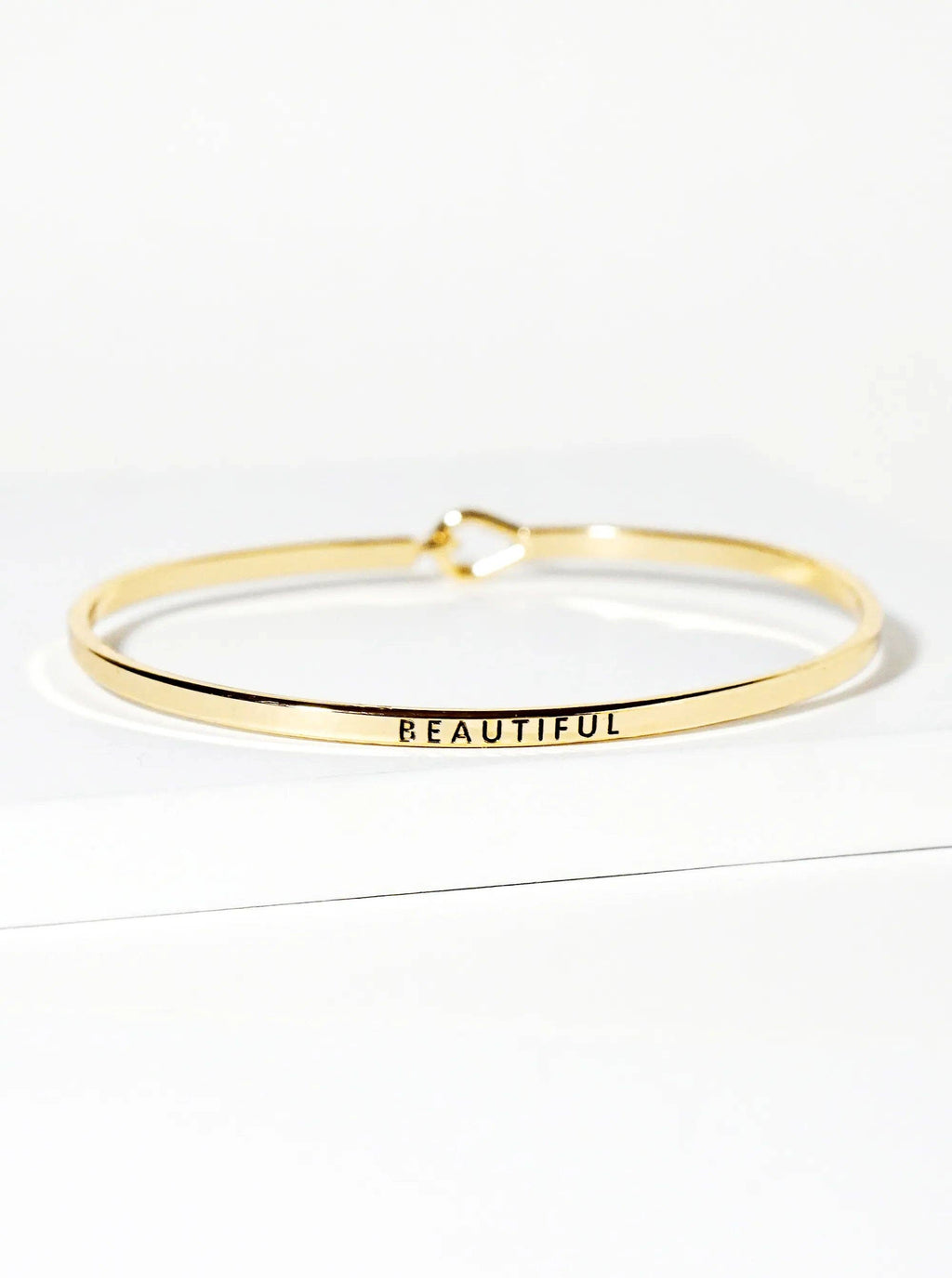 Beautiful Engraved Inspirational Bangle Bracelet