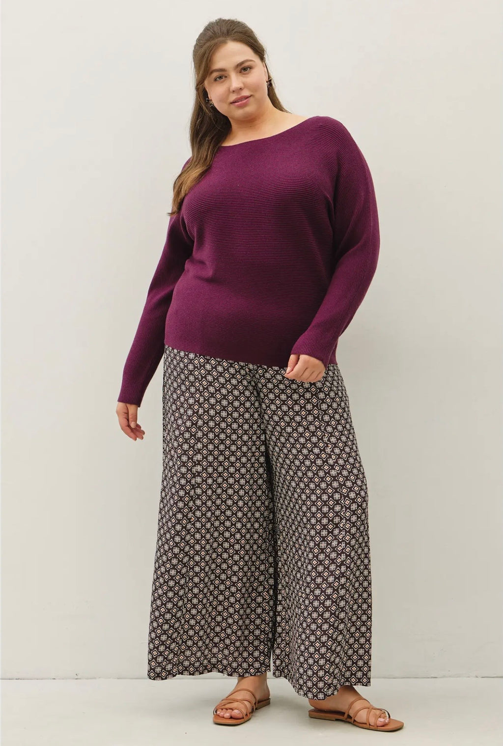 Curvy Shelby Dolman Sleeve Sweater