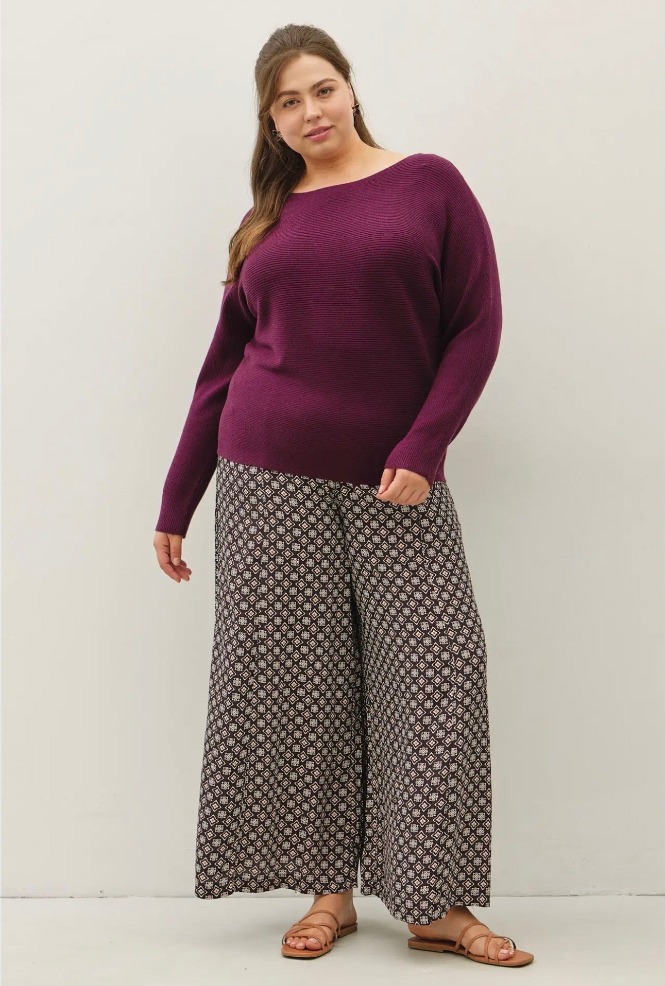 Curvy Shelby Dolman Sleeve Sweater