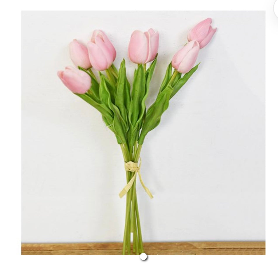 9 PINK TULIP BUNCH