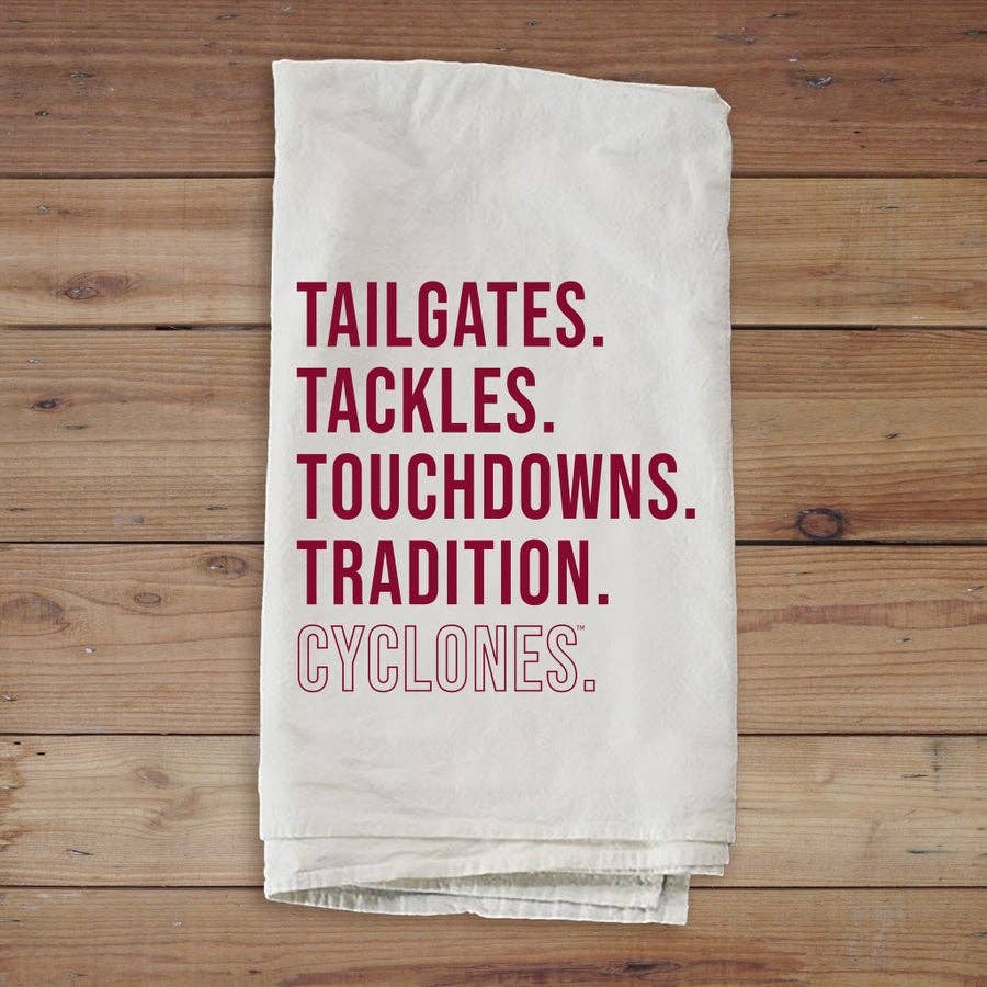 Tailgates Tackles Iowa State University Towel