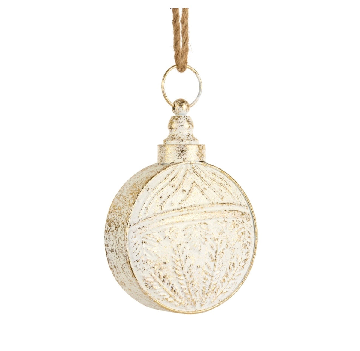 9" Gold Brush Ivory Bell