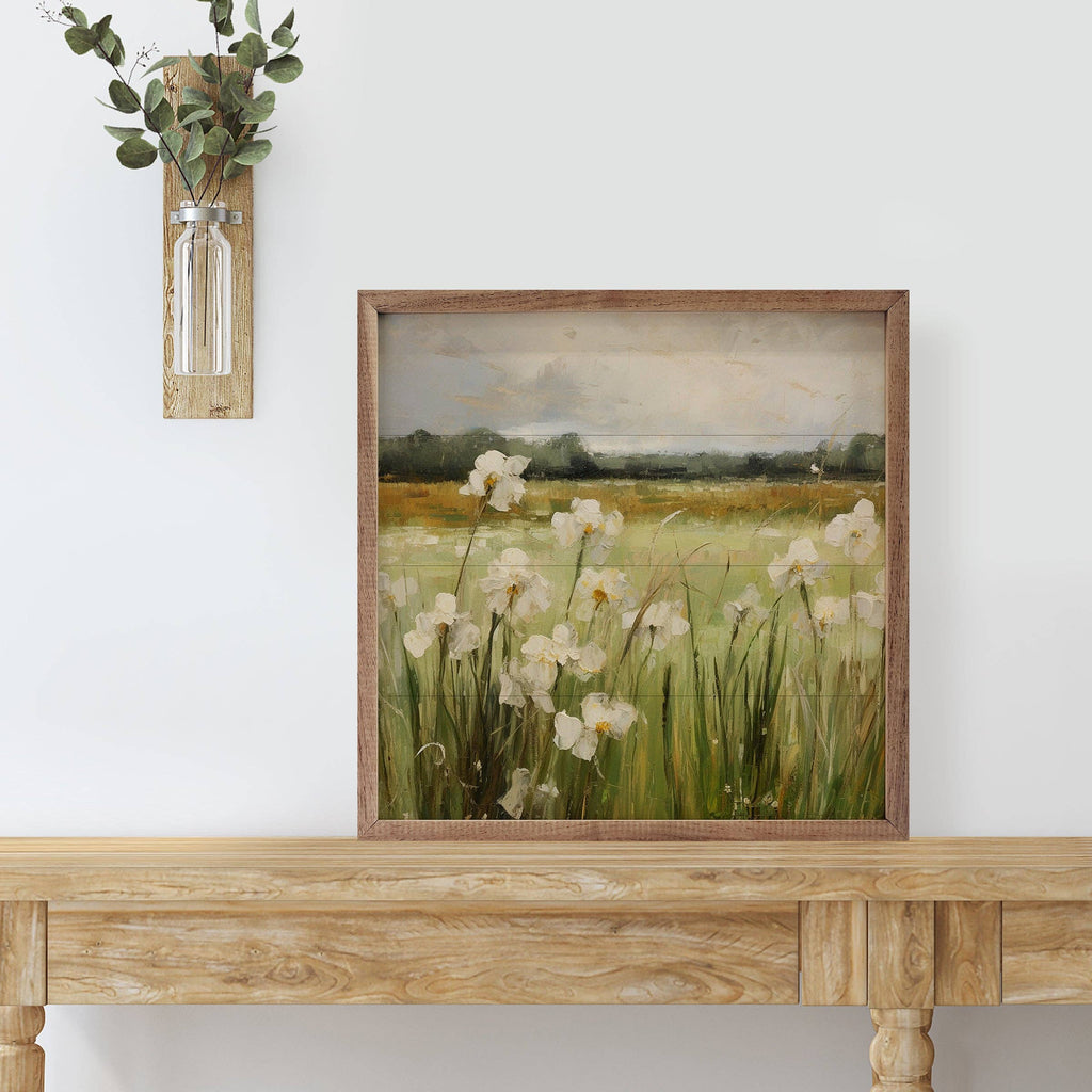 Wild White Irises By Gina Kelly 8x8