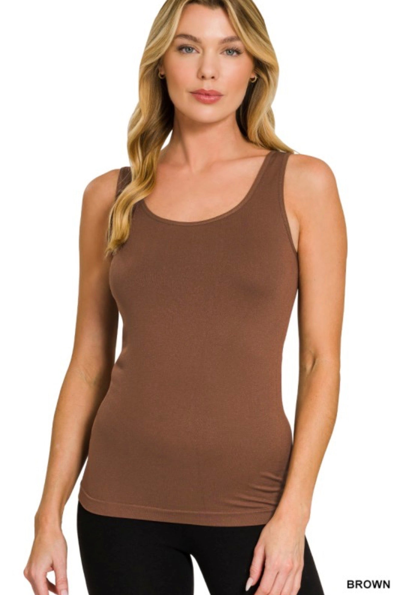 Reversible U-neck or V-neck Seamless Tank Top