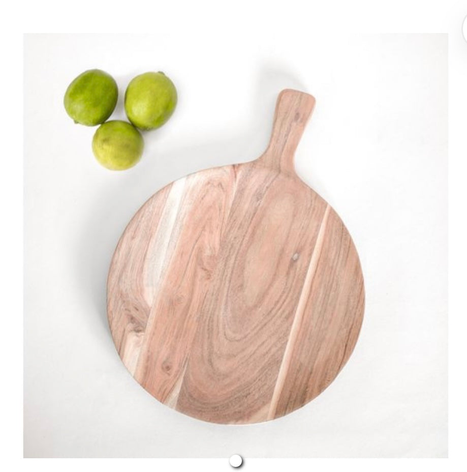 15.75" NAT. WOOD CHARCUTERIE BOARD
