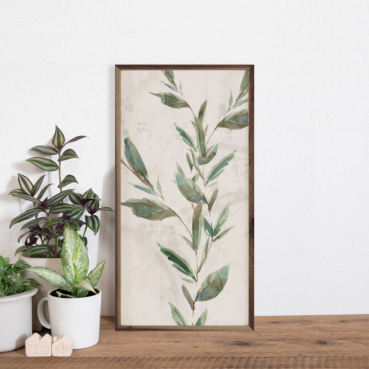 Botanical Panel 2 One Vine Wooden Sign 8x16
