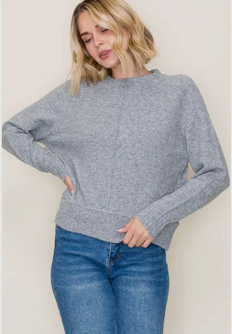 Cozy Center Seam Sweater