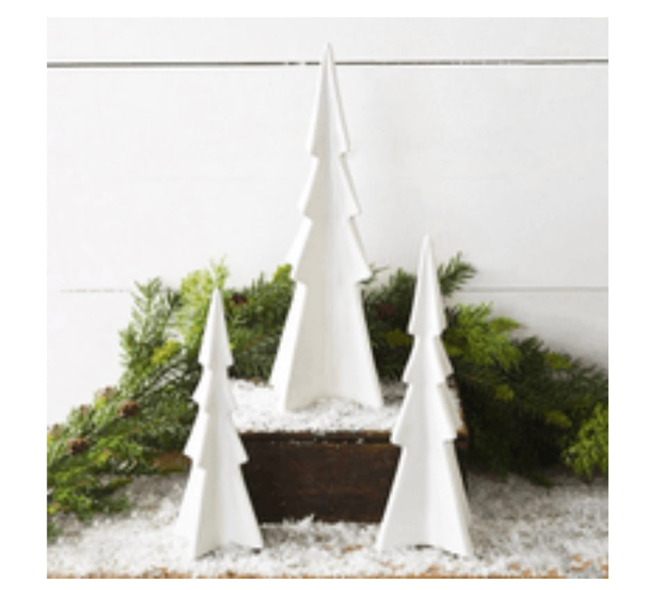 White Ceramic Holiday Tree LG