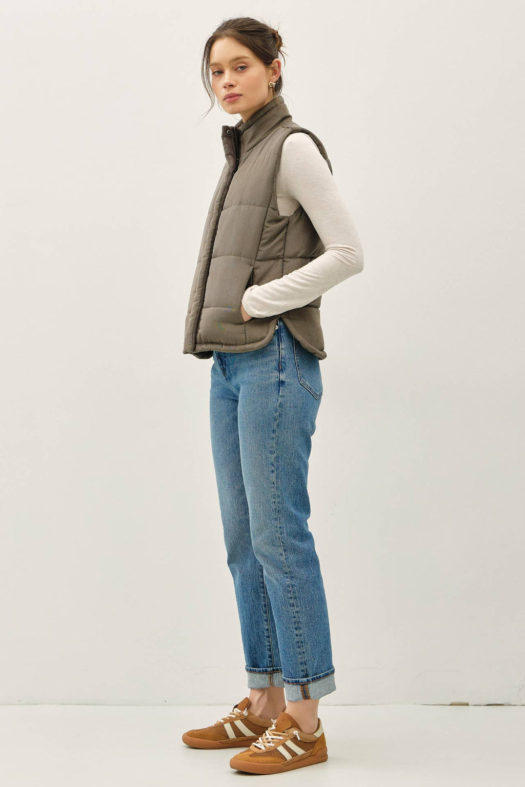 Brushed Puffer Vest