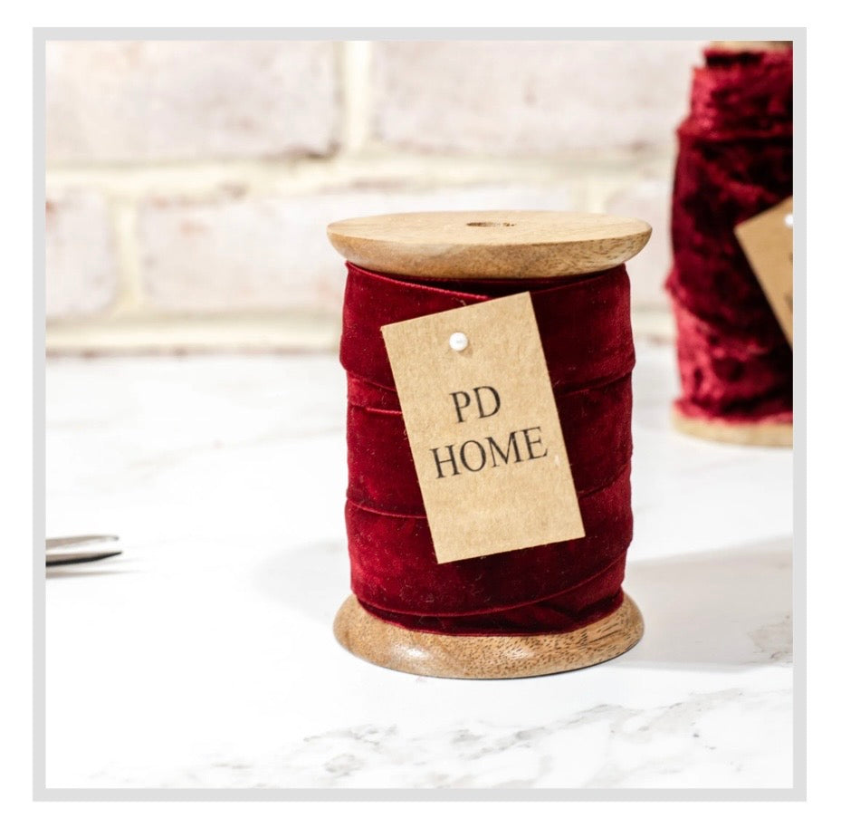 1" Wide Velvet Ribbon Spool