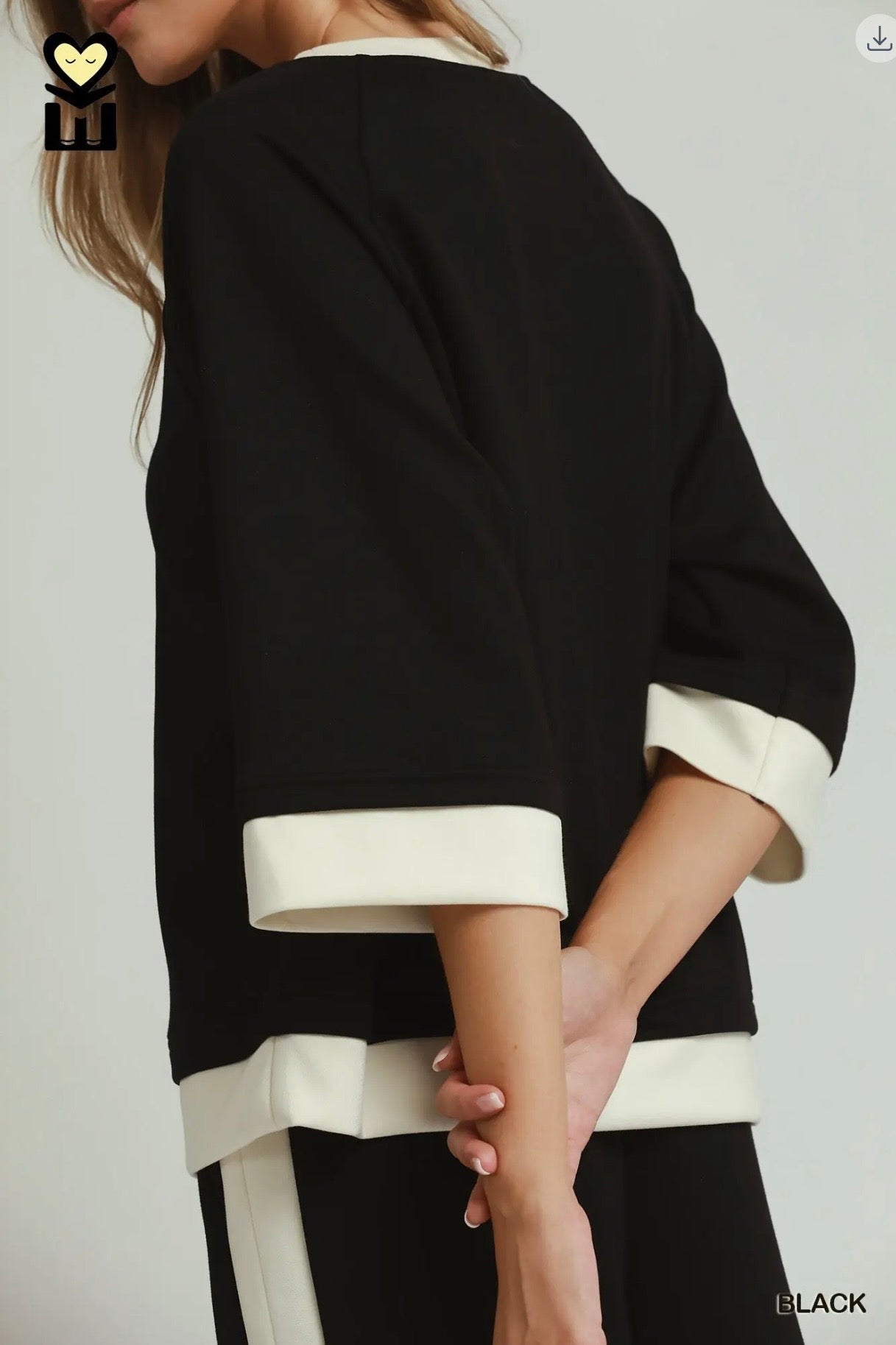 Luxe Knit Butter Soft Color Block Top