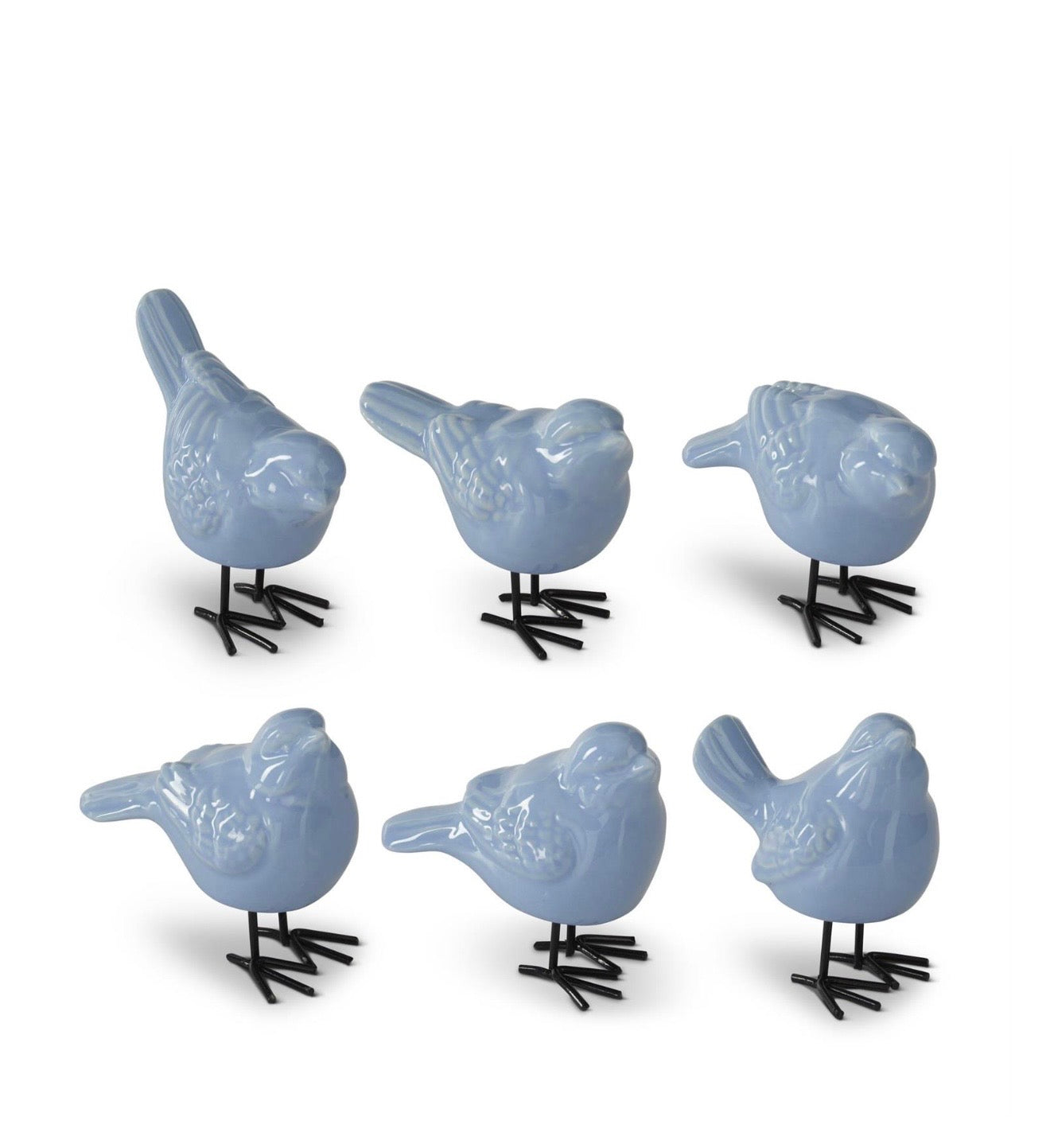 Blue Porcelain Birds