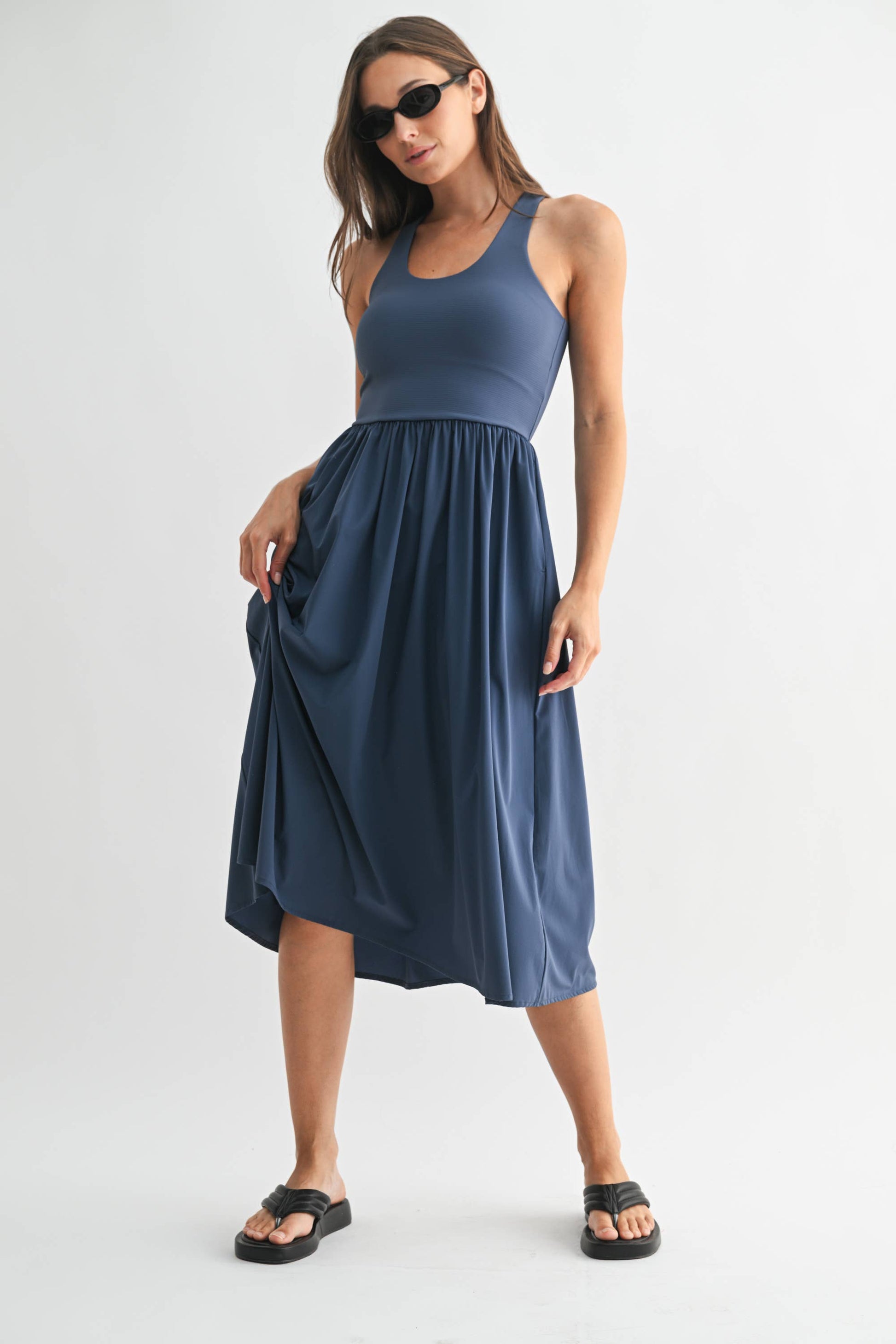 Rib Tank Midi Dress