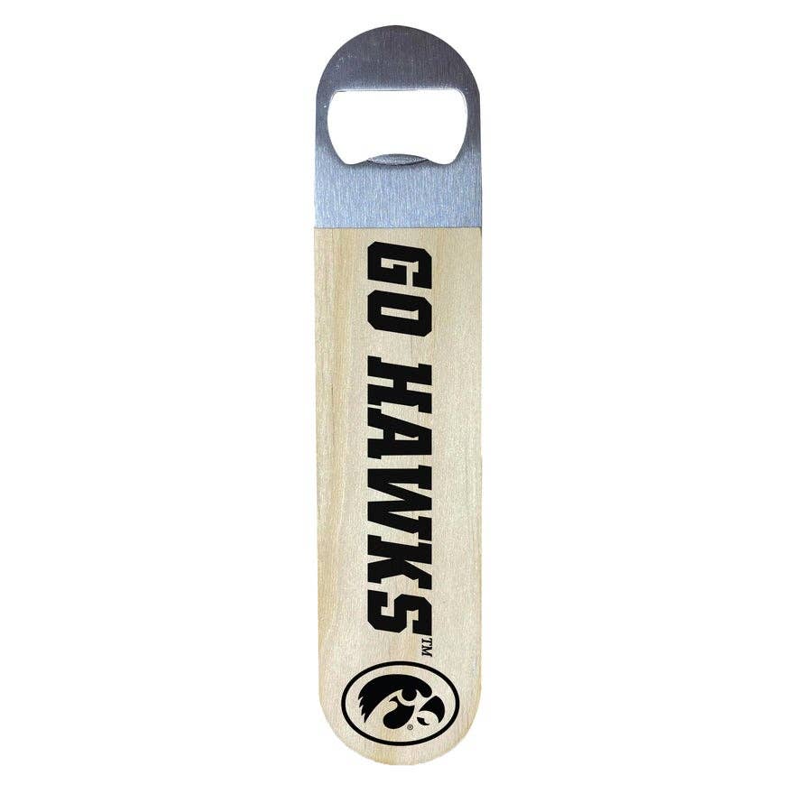 Horizontal Logo University Of Iowa Opener: 7 x 1.5 x .25