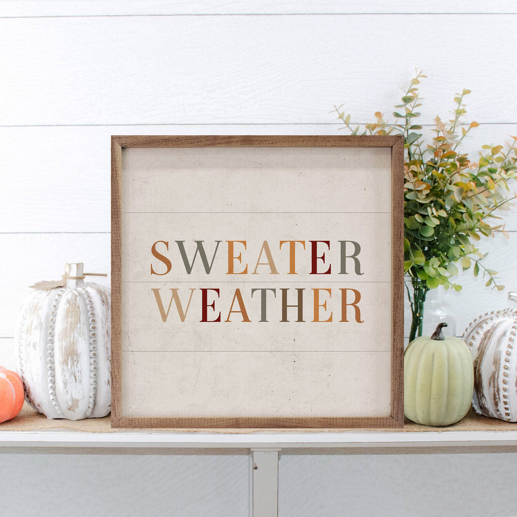 Colorful Sweater Weather 8x8