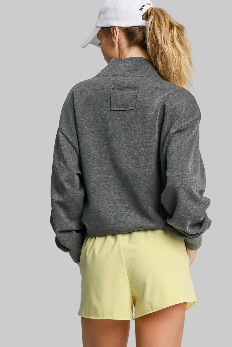 Luxe knit Cowl Neck Drawstring Top