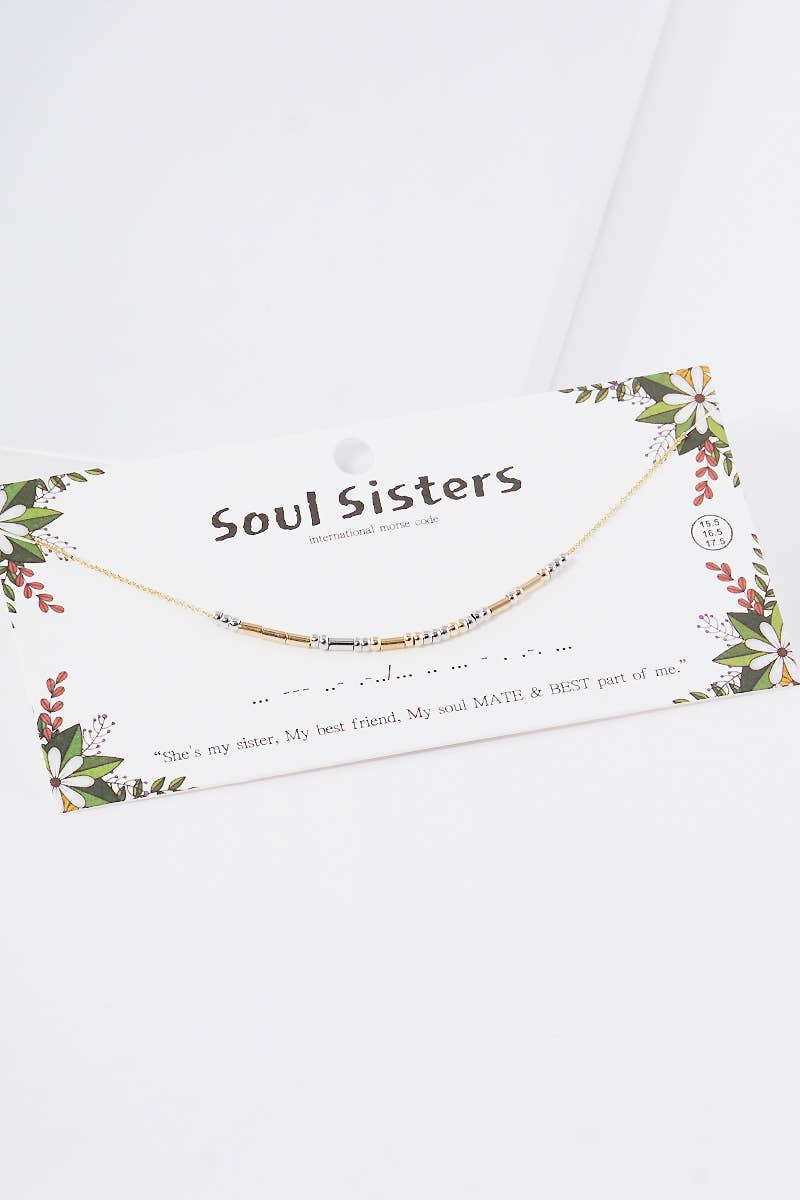 Positivity Morse Code Necklace