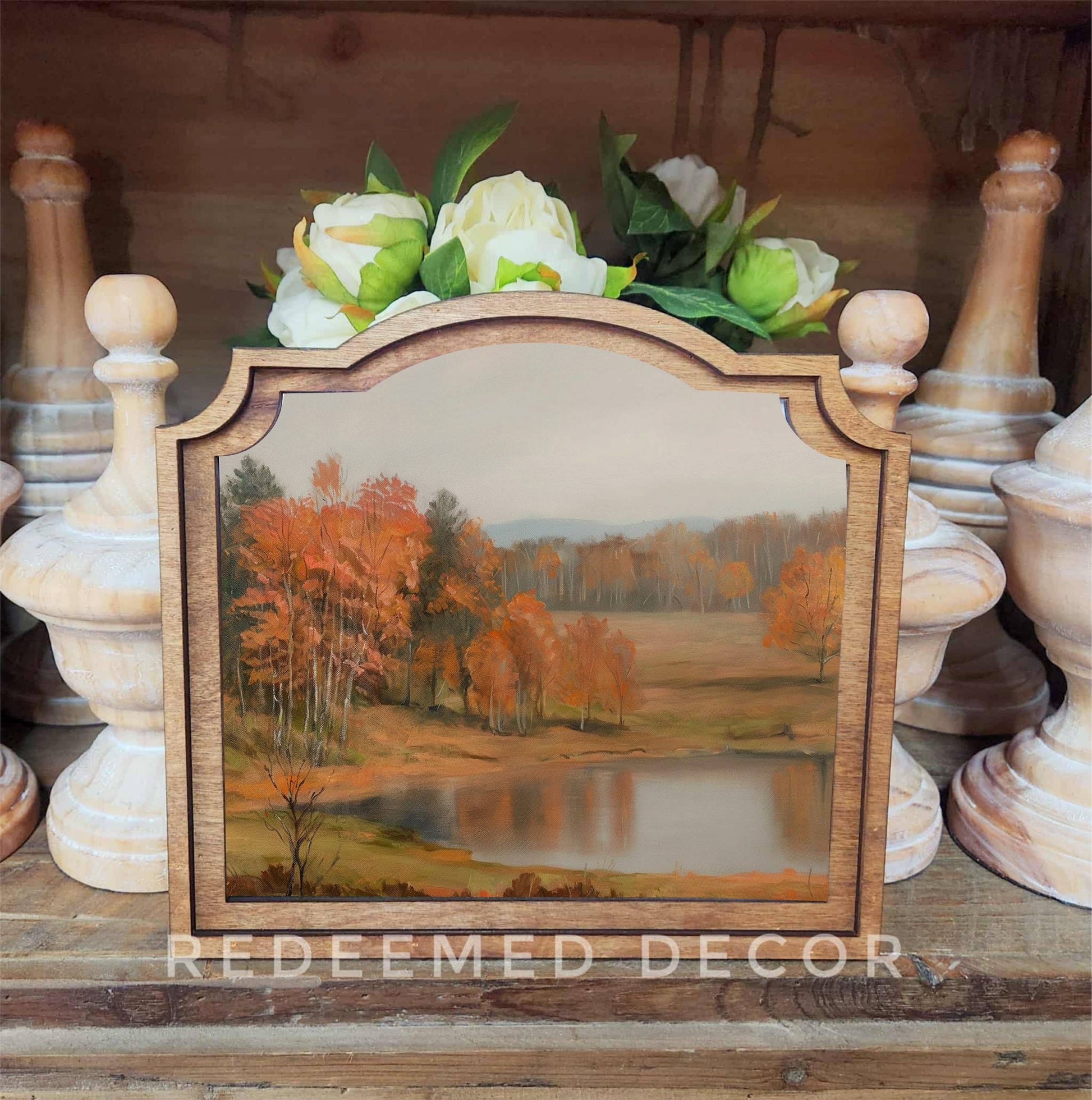 Provincial Autumn Pond Framed Art