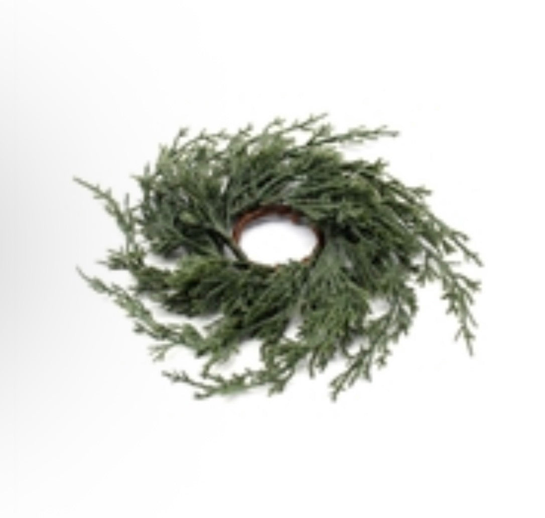 Dark Green Juniper Mini Candle Ring