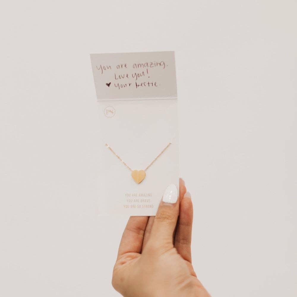 Sweet Inspirational Heart Gift Necklace - WATERPROOF