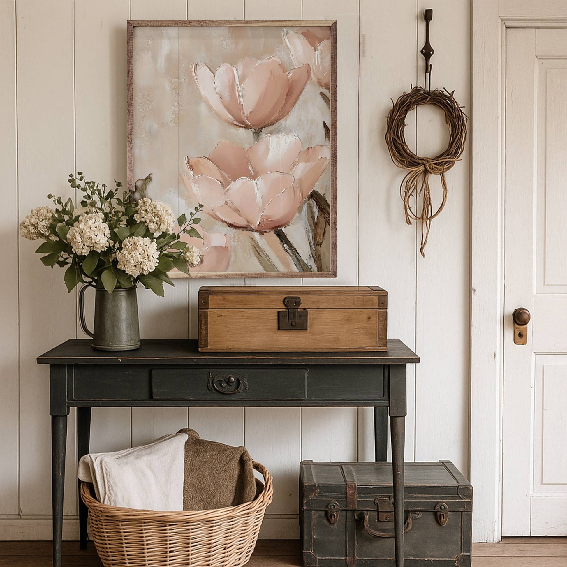 Dusty Pink Floral By Franklyn Gregory multiple sizes