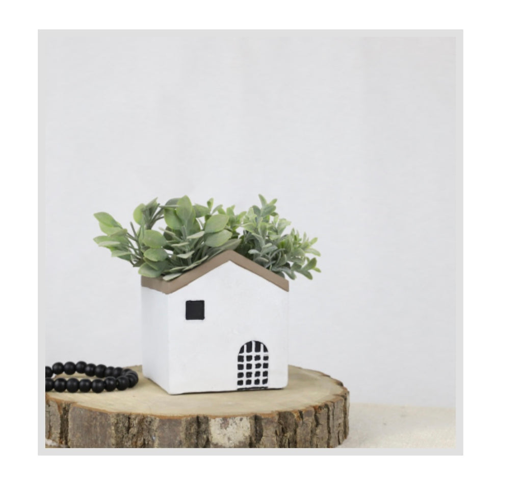 CEMENT HOUSE PLANTER