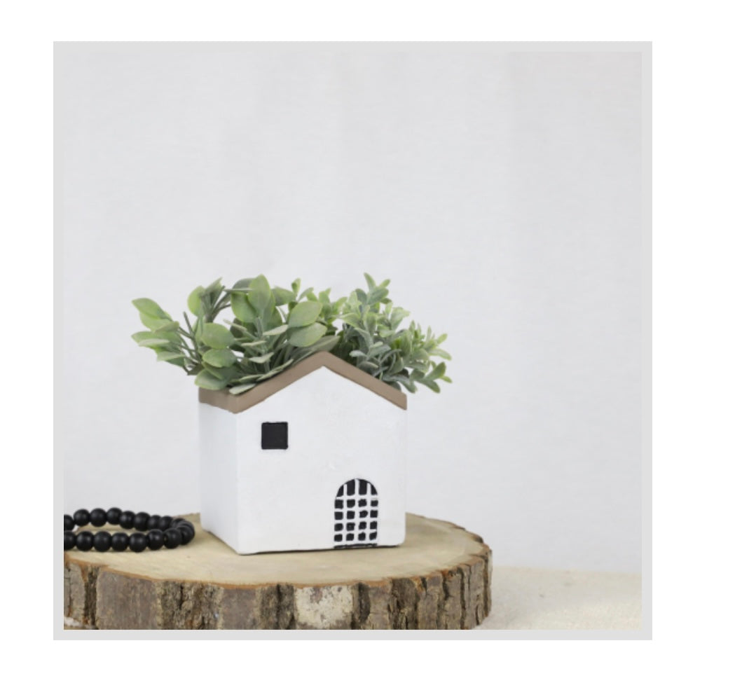 CEMENT HOUSE PLANTER