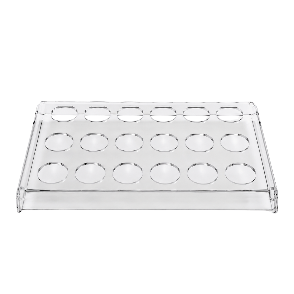 18-Pocket Acrylic Hand Crème Display Fixture - Empty