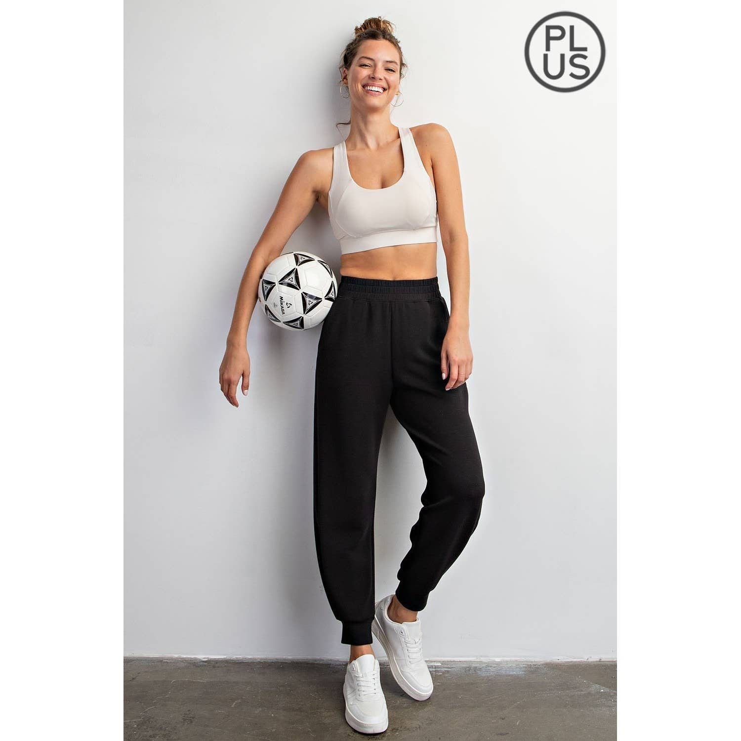 CURVY MODAL SCUBA FULL LENGTH JOGGER PANT