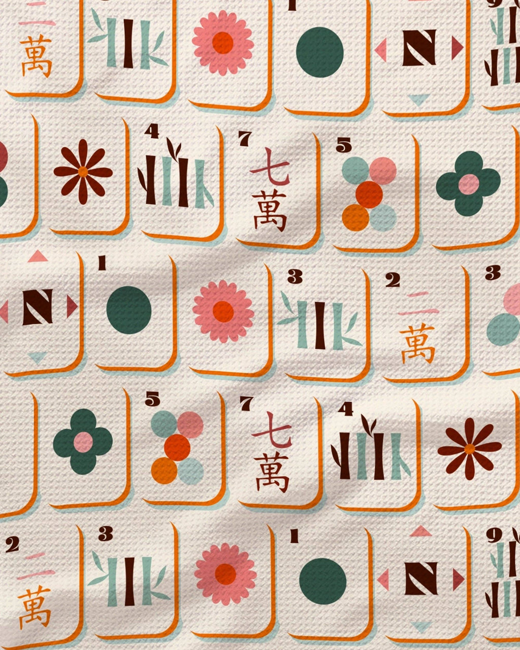 Cypress Tile Toss Tea Towel
