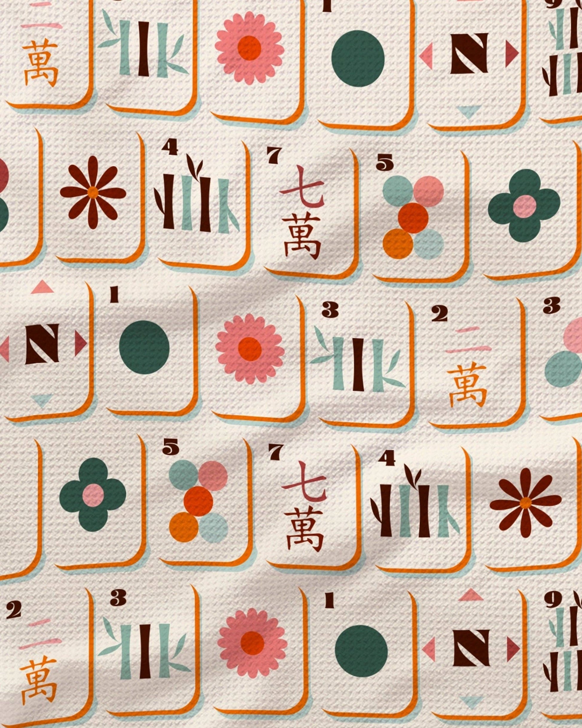 Cypress Tile Toss Tea Towel