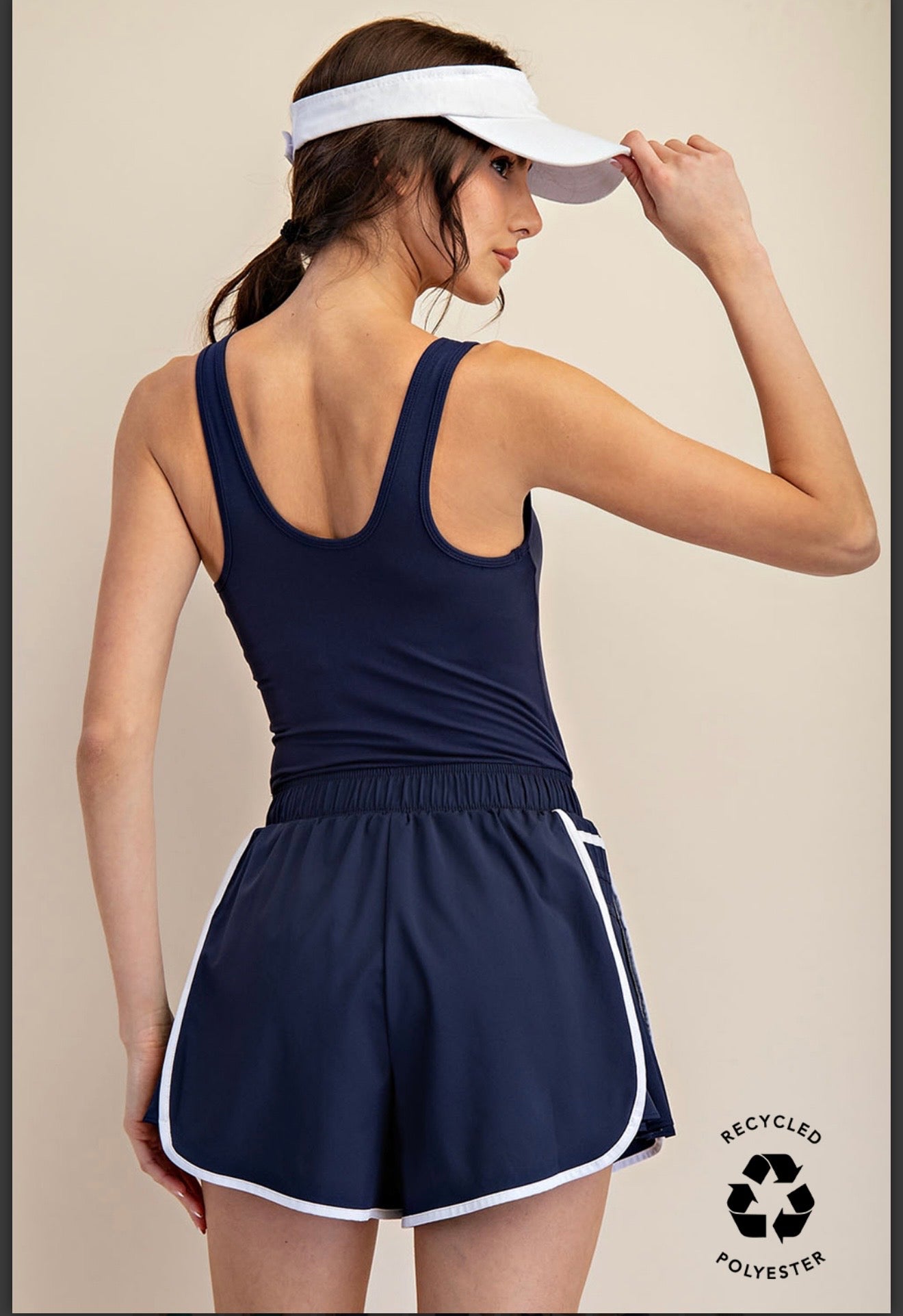 Pleated Skort One-piece set