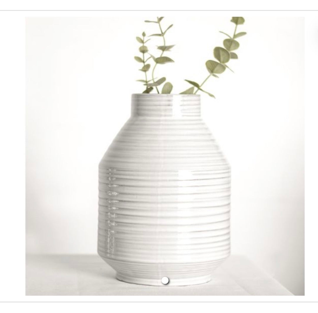 9.85" Urban Stripe Vase