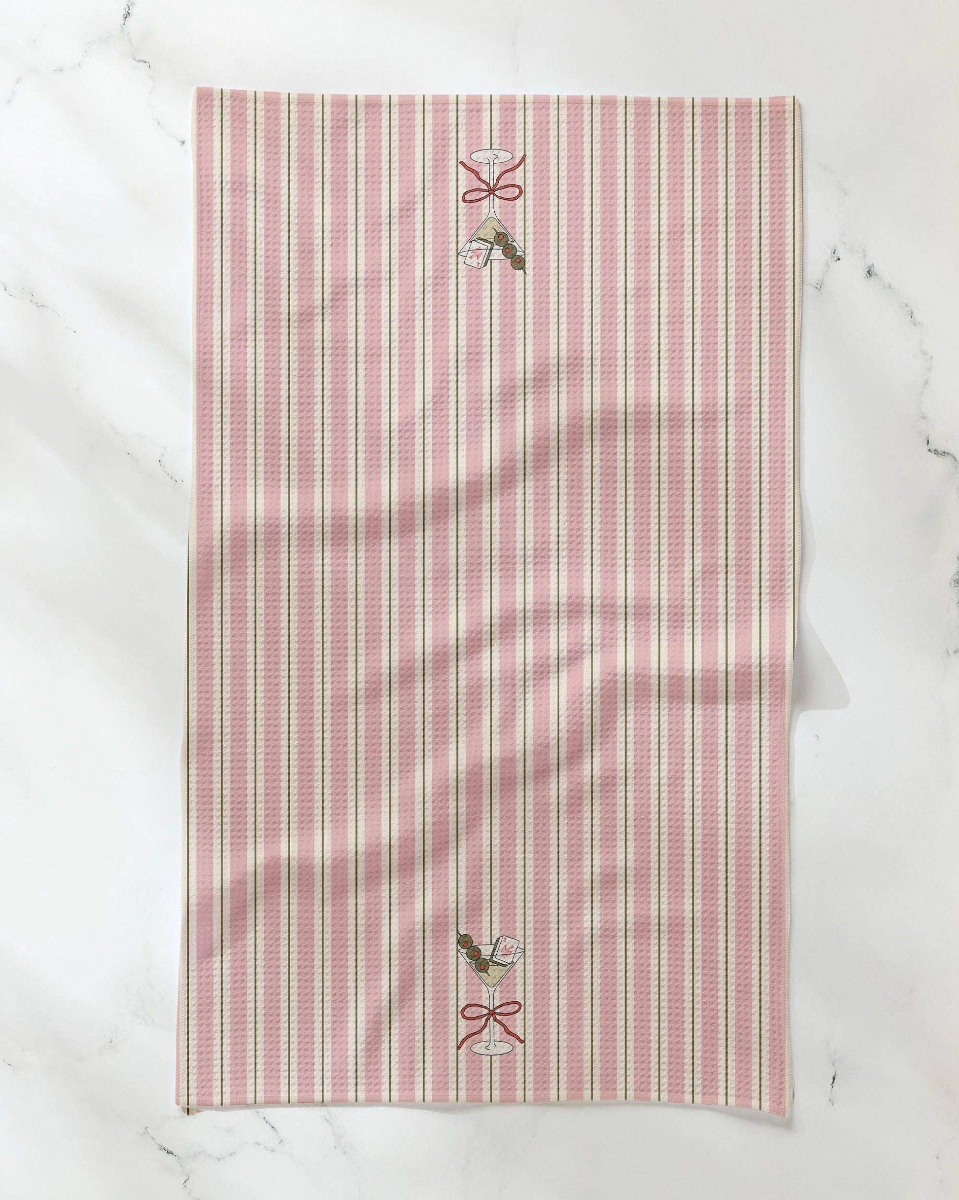 Martini Stripe Tea Towel