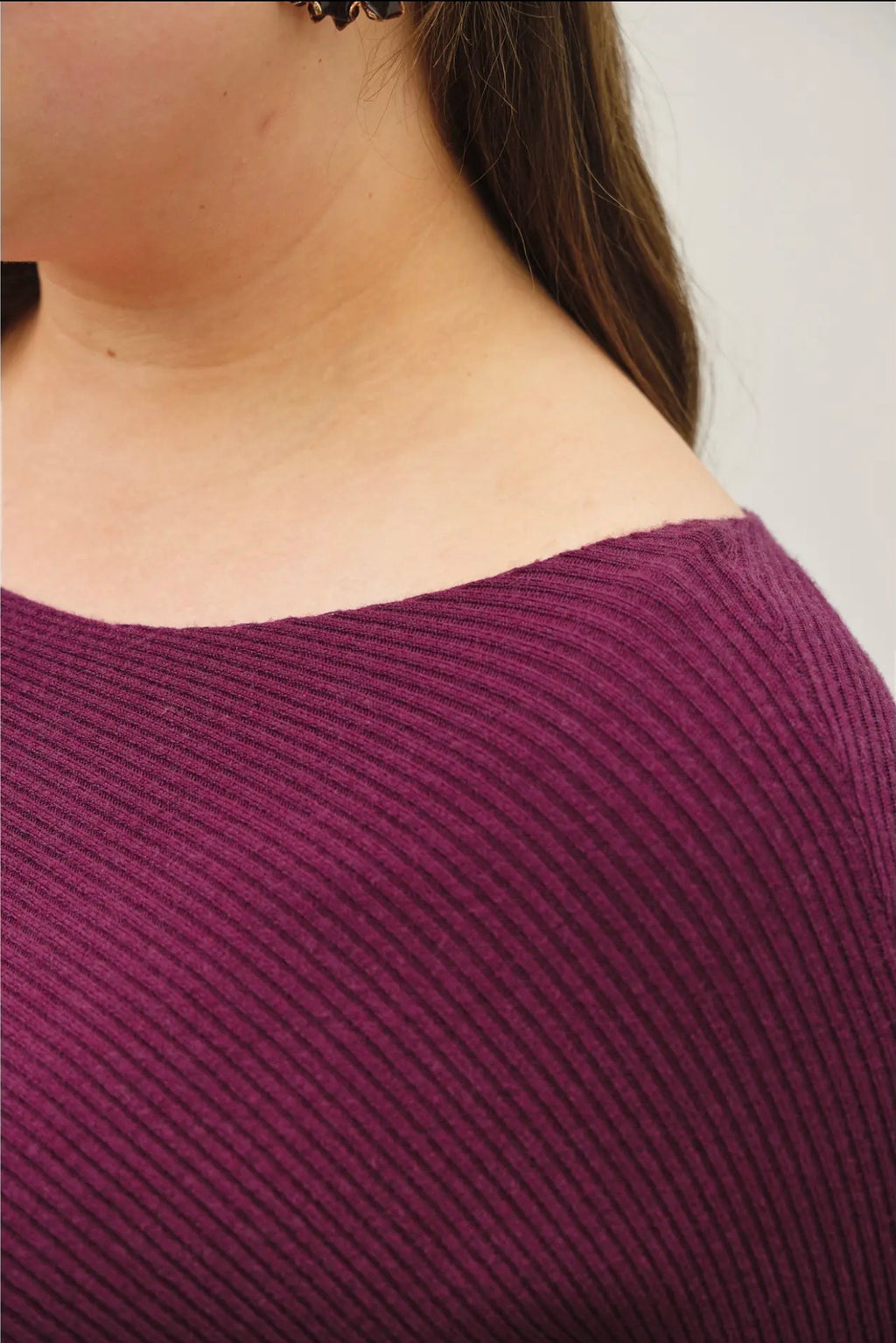 Curvy Shelby Dolman Sleeve Sweater