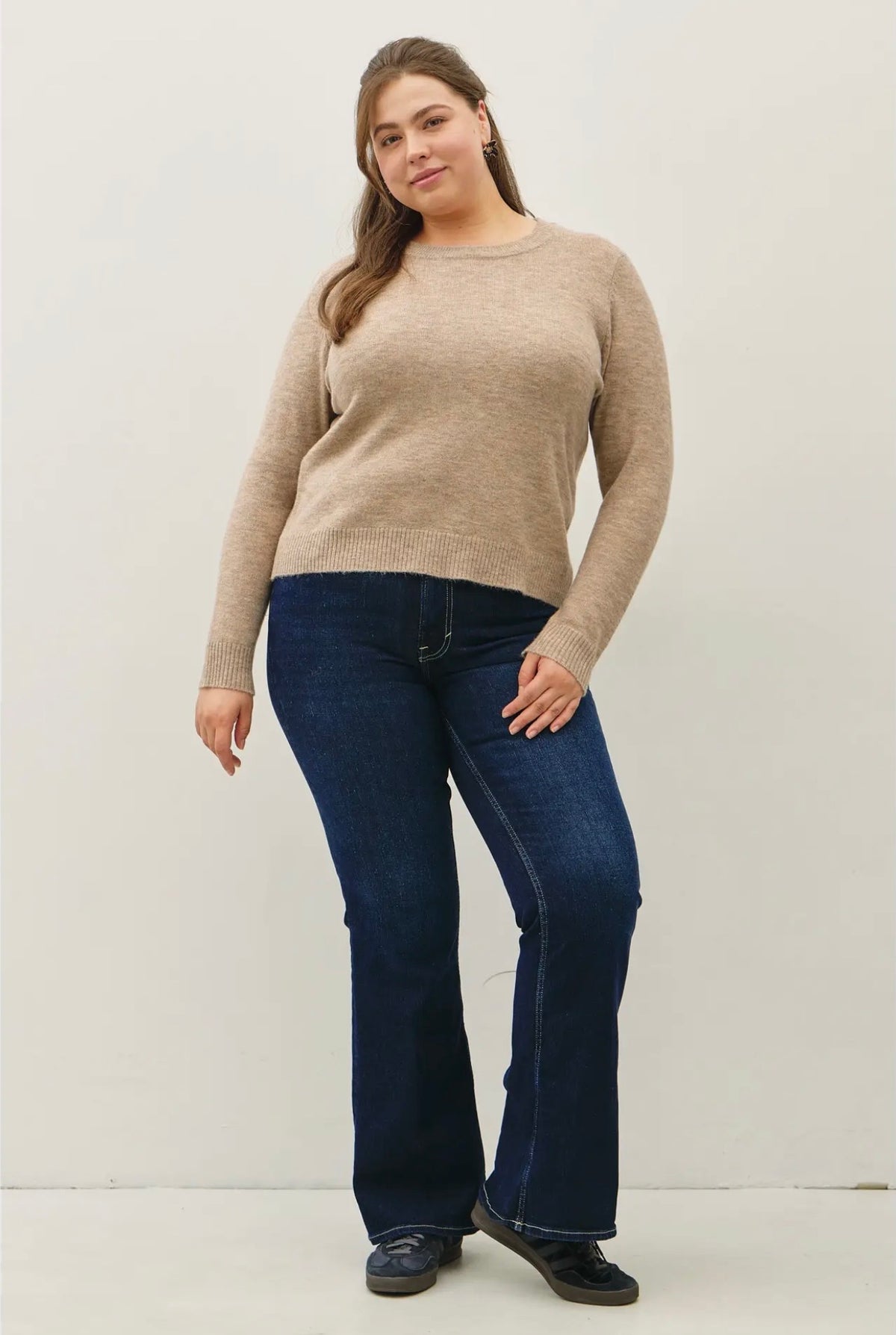 Curvy Ultrasoft Crewneck Sweater