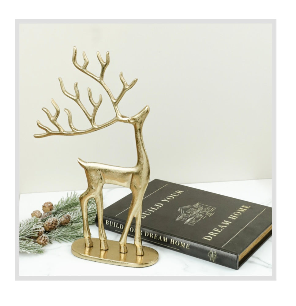 16" GOLD REINDEER