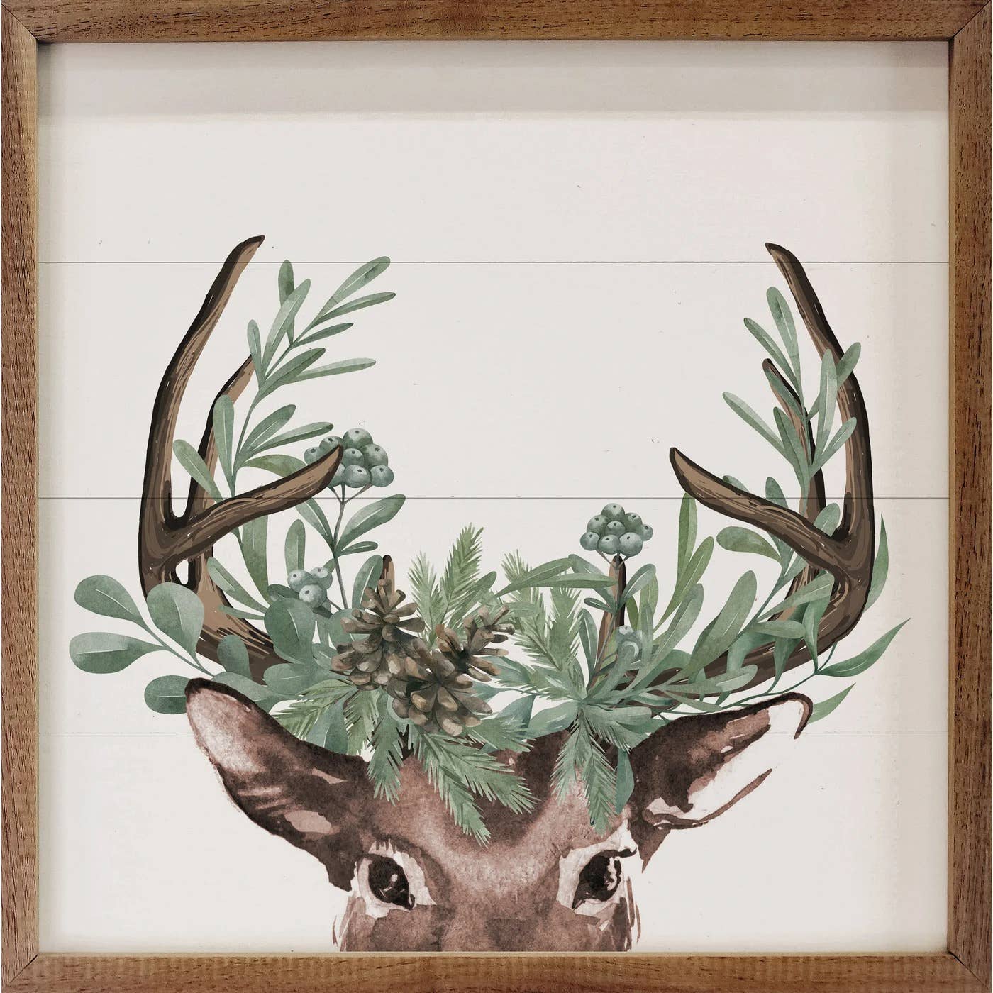 Watercolor Christmas Deer