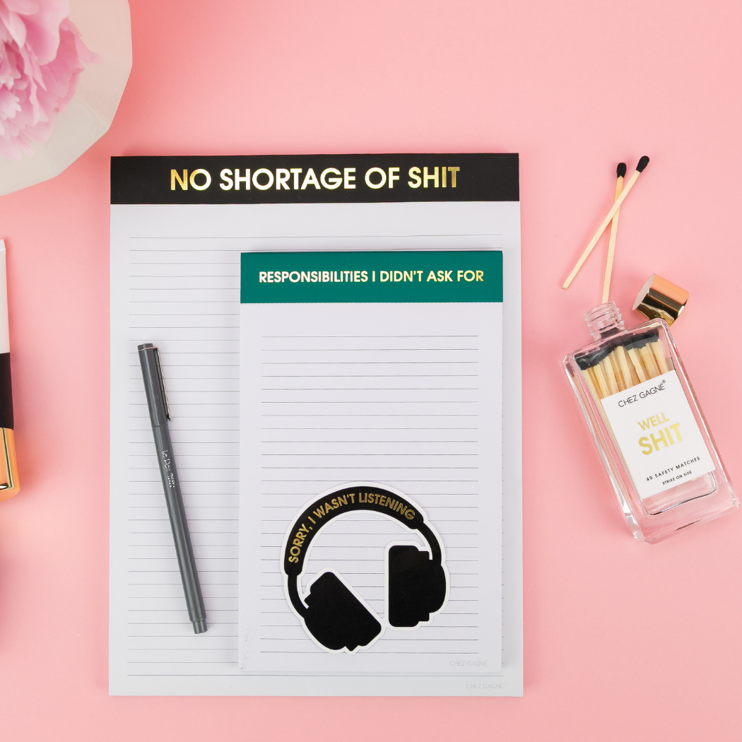 Responsibilities I Didn't Ask For - Lined Notepad,Funny Gift