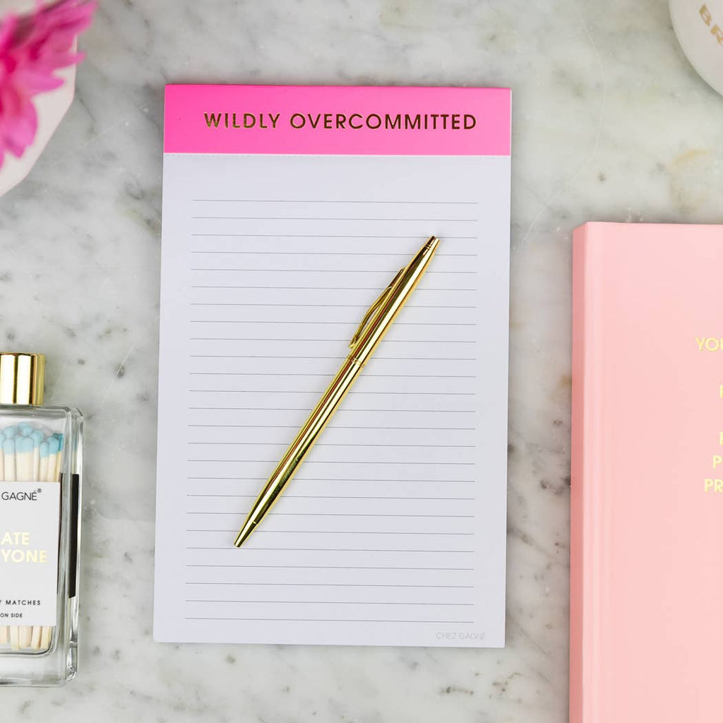Wildly Overcommitted - Lined Notepad, To-Do List