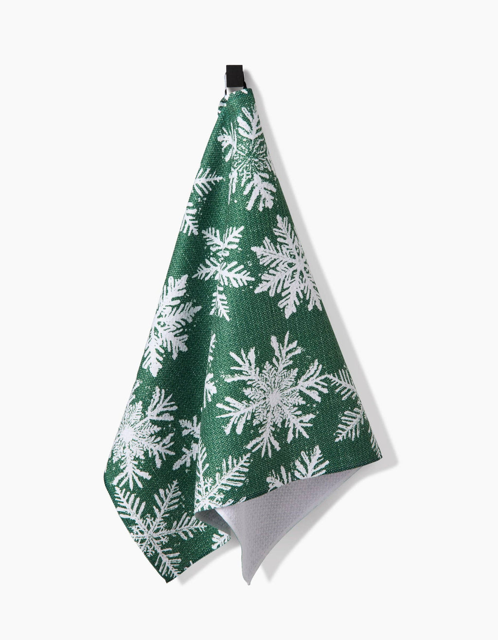 Snowy Days Green Tea Towel