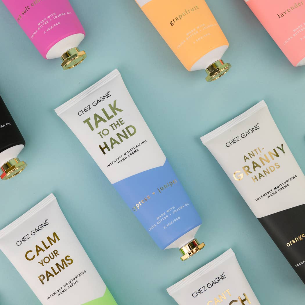 Talk to the Hand - Funny Hand Cream Gift, Cypress + Juniper